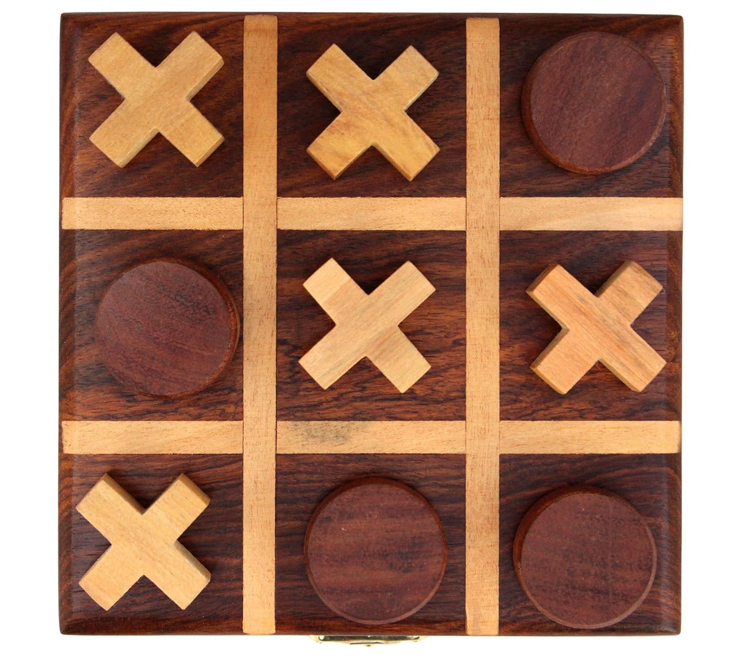 Wooden Indoor Games Tic Tac Toe Game Gifts For Kids tic-tac toe Cool Math Tic Tac Toe 4.5 x 4.5 inches