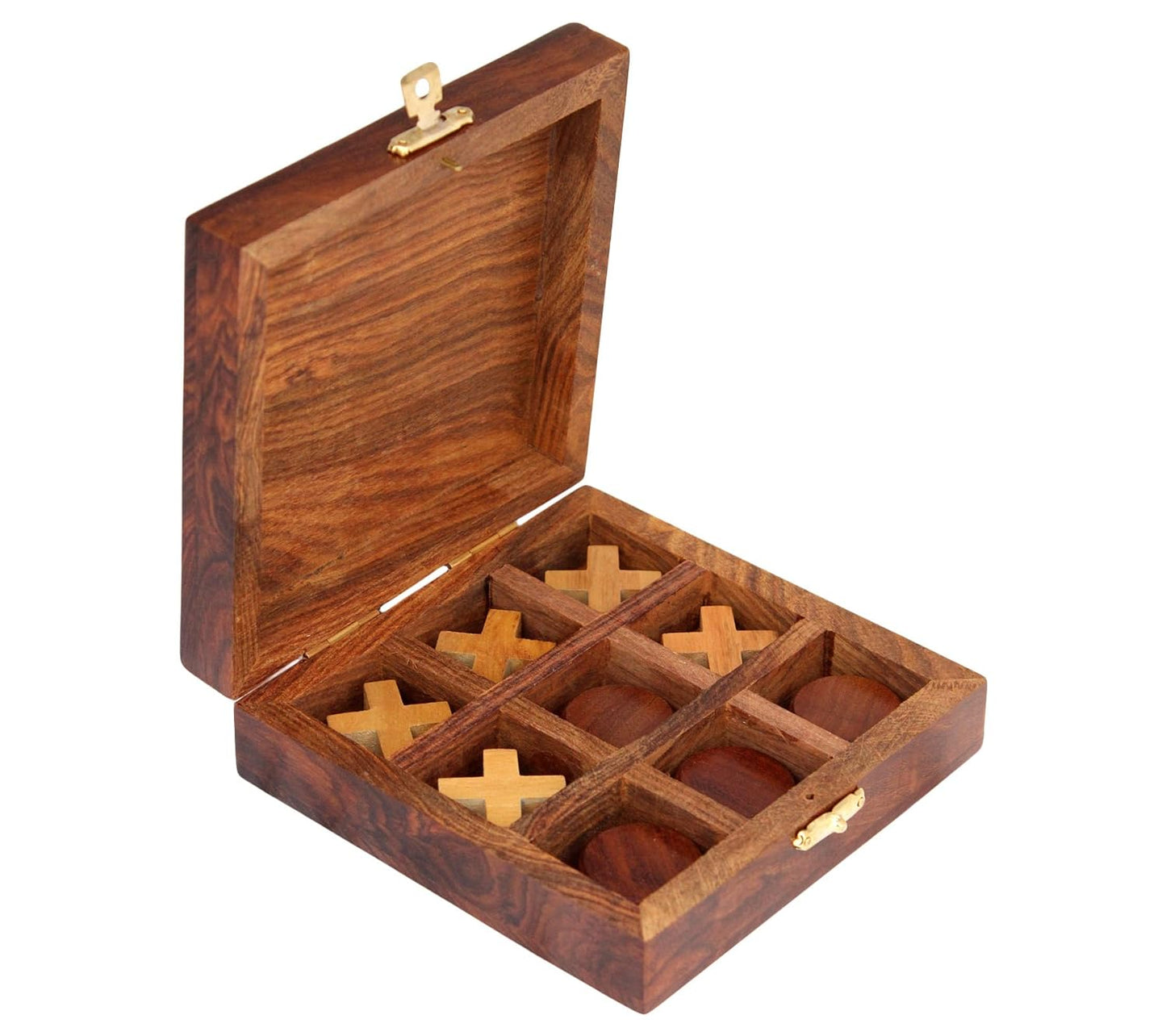 Wooden Indoor Games Tic Tac Toe Game Gifts For Kids tic-tac toe Cool Math Tic Tac Toe 4.5 x 4.5 inches