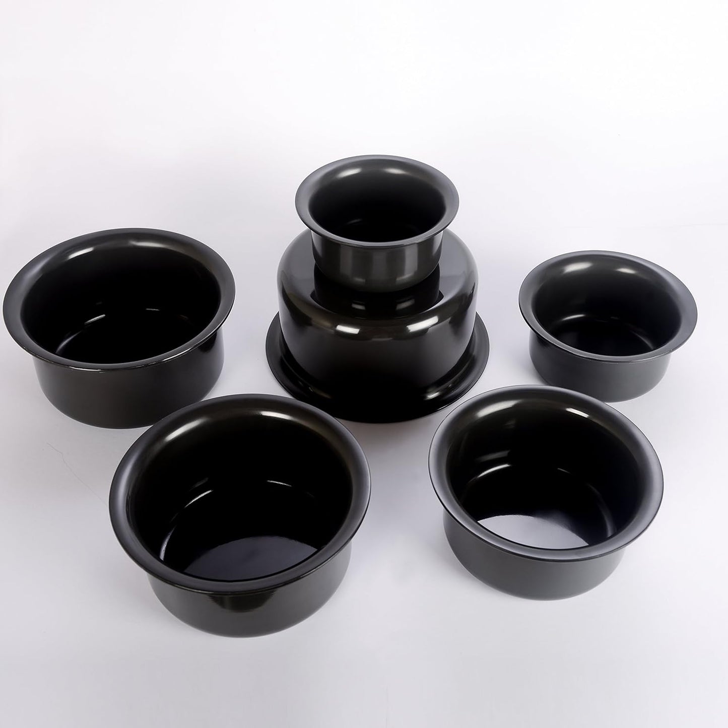 Hard Anodised Non-Stick Aluminium Tope Set Cookware Set Pot Set Patila Set Bhagona Set Set of 6