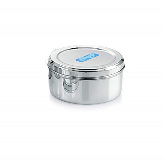 Stainless Steel Puri Dabba 1225ml 1 Piece Solid Chapati Box Dabba Roti storage Box Puri Dabba