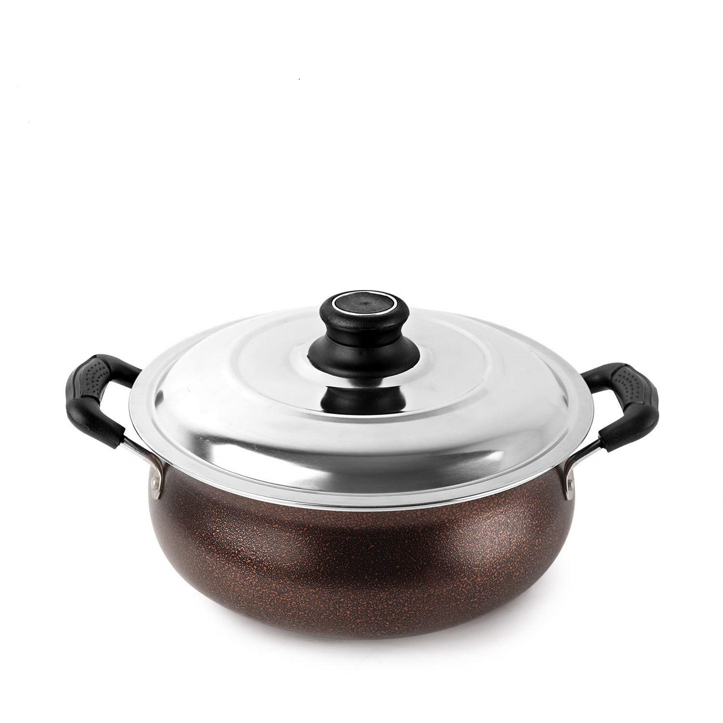 Aluminium Kadai with lid Stainless Steel Cookware Serving Ware Wok With Lid 2.5 Ltr