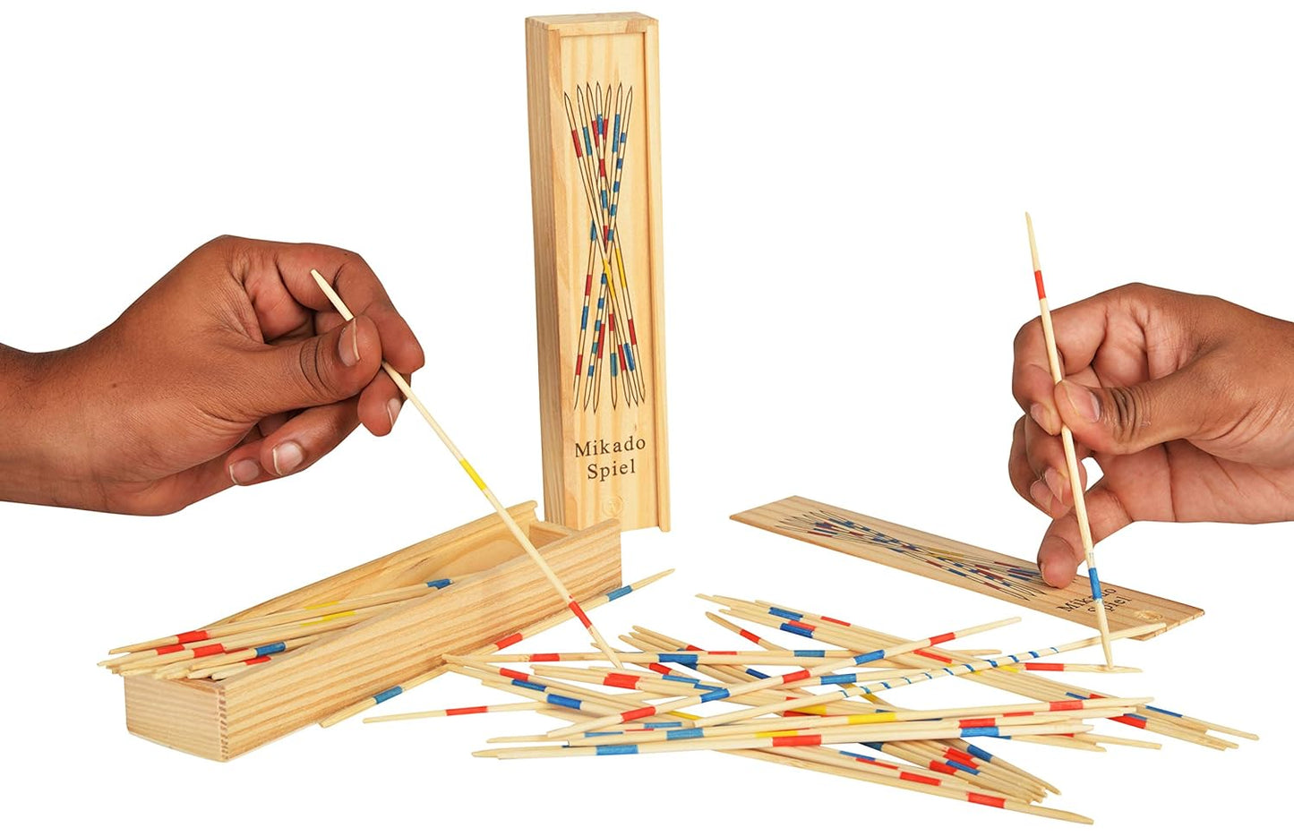 Wooden 31 Pick-Up Sticks Mikado Mikado Sticks mikado game Wooden Stick Games Indoor Board Game for Adults and Kids 5+ Years