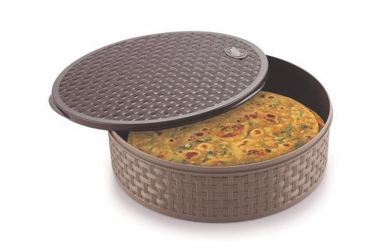 India Roti Papad Khakhara Box Special Set of 3 Roti Box Plastic Storage Round  container Khakhra Papad Roti Storage Container For Dining Table Drawer Cabinet Chapati Box For Kitchen Jars & Containers