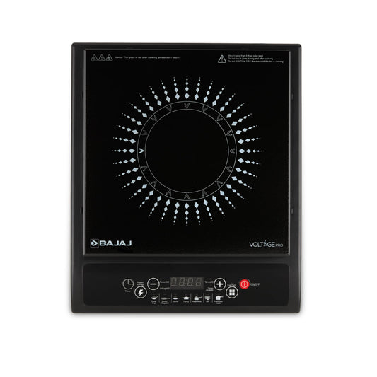 Bajaj Splendid 120TS 1200W Induction Cooktop with Tact Switch (Black/White)