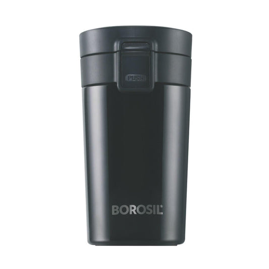 Borosil Hydra Vacuum Insulated 300 ml Coffeemate Stainless Steel Travel Mug Spill Proof