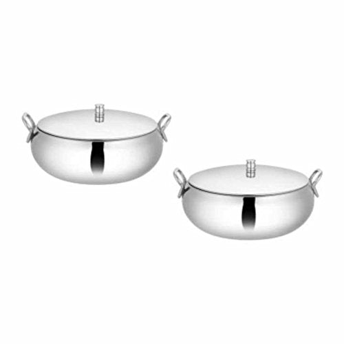 Stainless Steel Serving Bowl Set with Lid 17 cm Each bowl set serving bowls serving bowls set