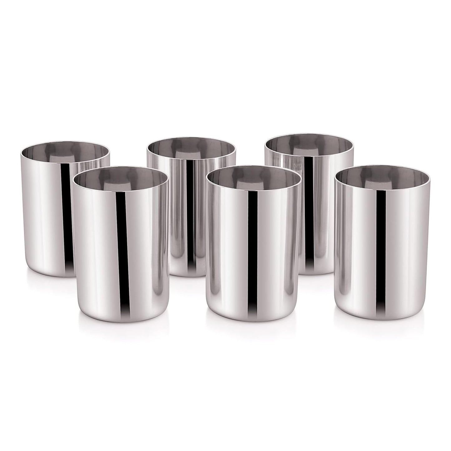 Stainless Steel Tumbler set of 6 glass, 200ml Drink Ware Drinking Glass