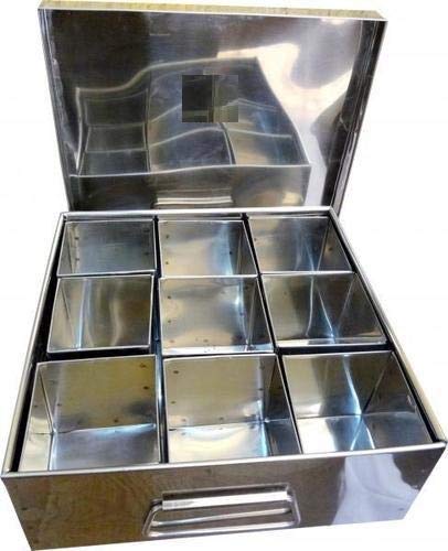 Stainless Steel Square Shape spice box container organiser spice organiser spice storage for Commercial use