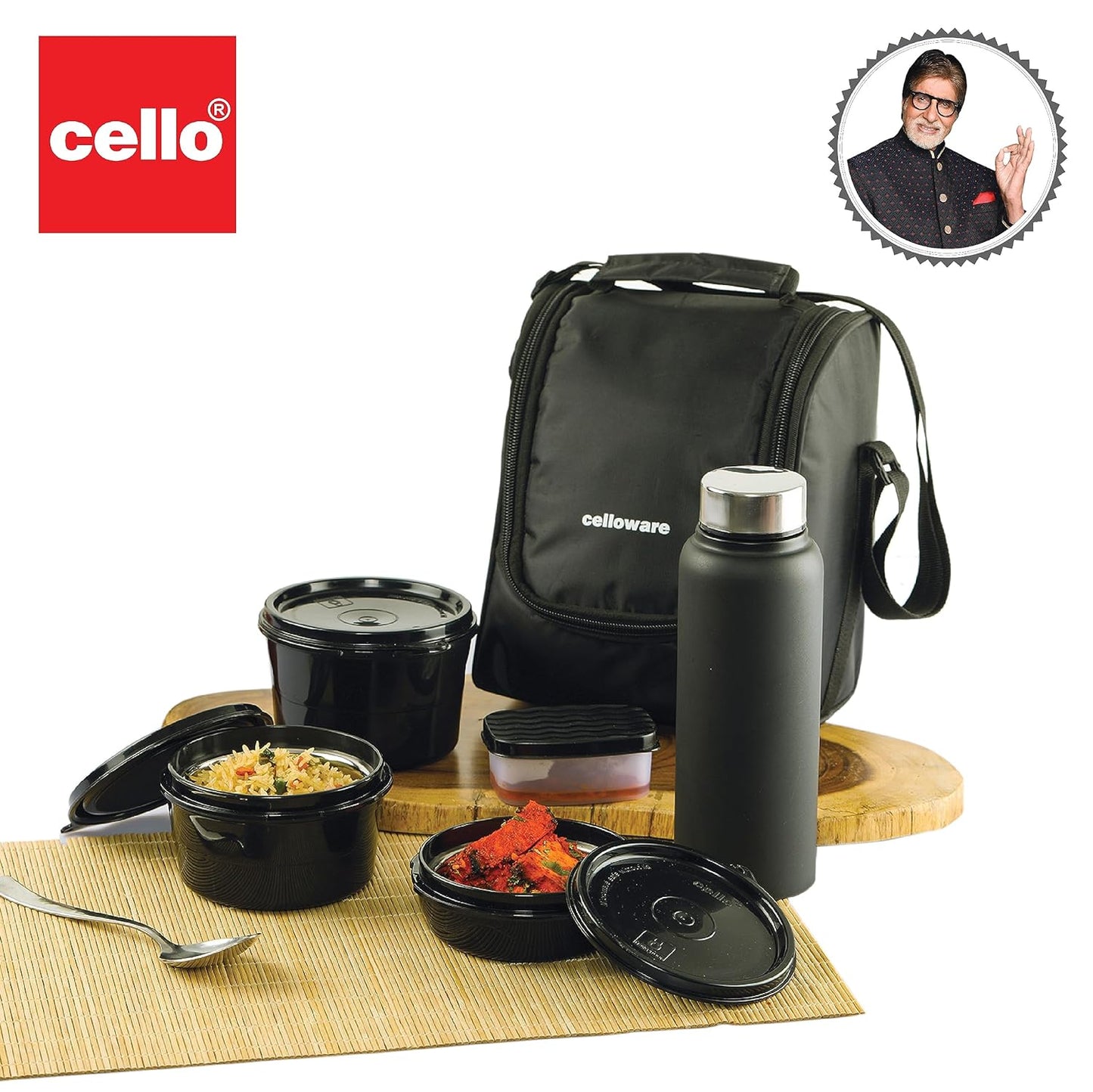 CELLO Max Fresh All in One Lunch Box Set of 5 compartment