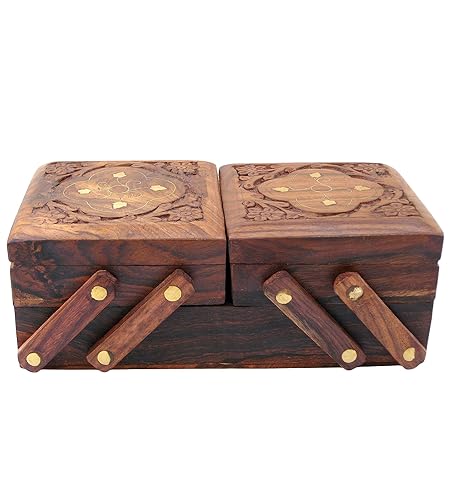 Wooden Jewellery Box Handmade Jewel Box Jewellery Organiser Box For Women Wood Box