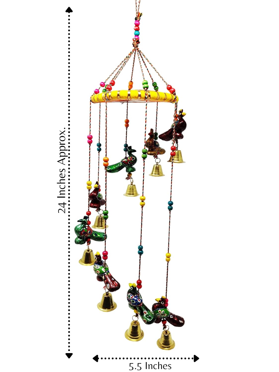 Decorative Wind Chime Home Decor Wind Chimes for Home H -25 Inches, W -5.5 Inches