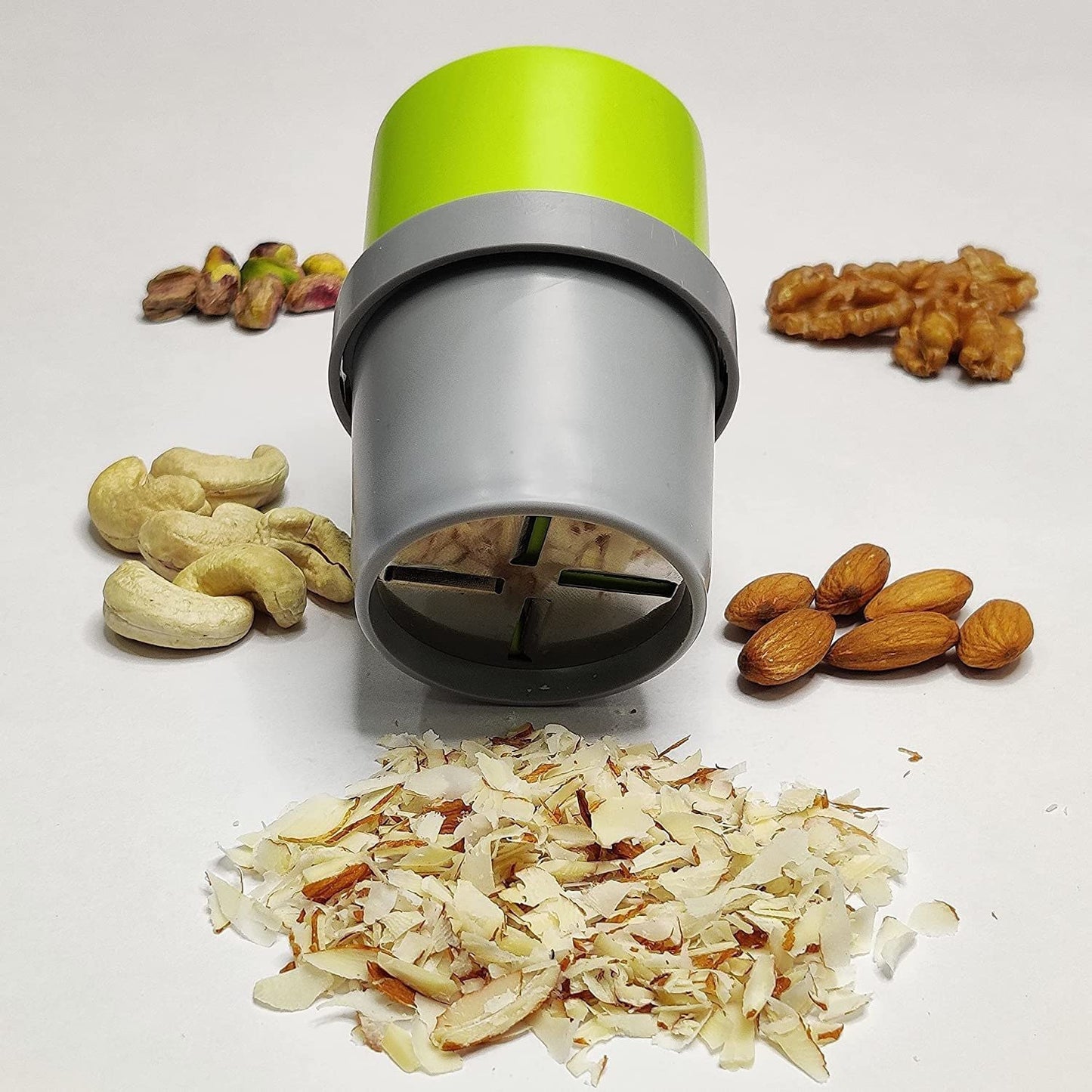 Dry Fruit Cutter Slicer Grinder Chocolate Cutter and Butter Slicer with 3 in 1 Blade Almonds, Cashews 1 pcs - Color May Vary