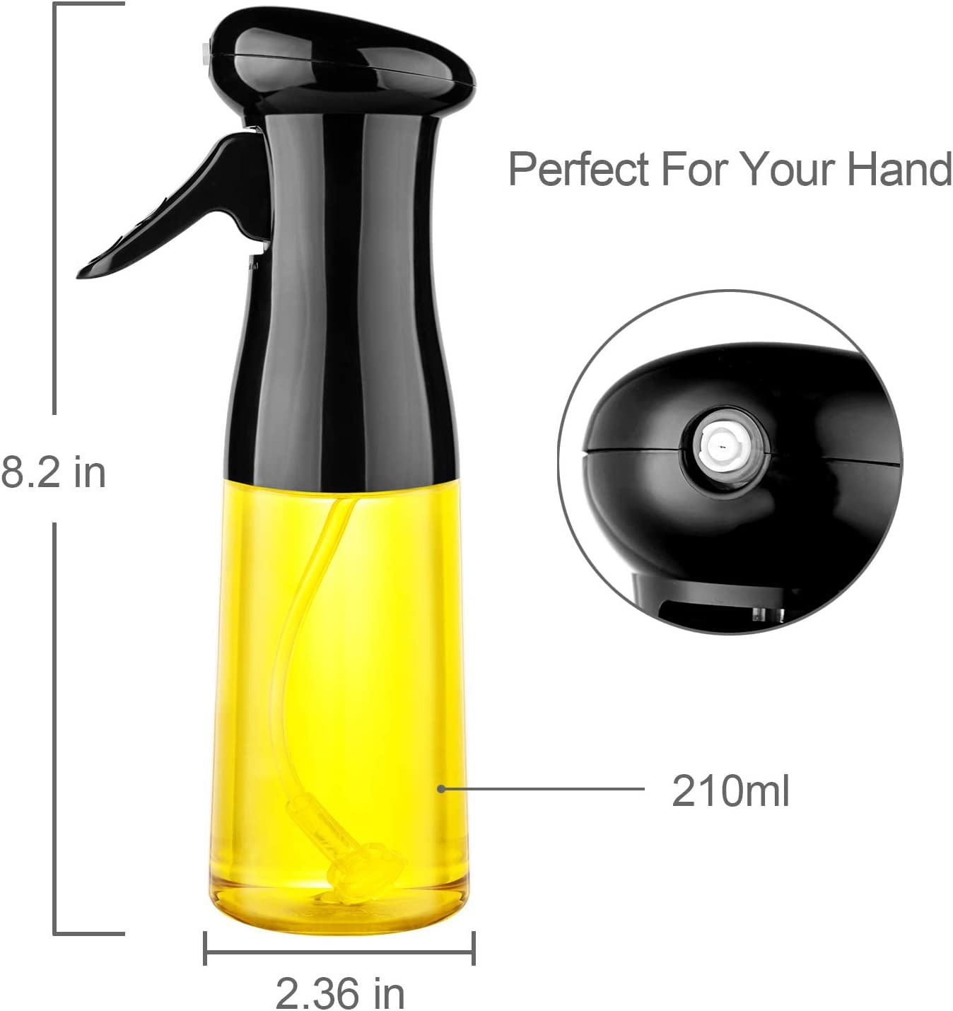 Olive Oil Sprayer 250ml Mister Oil Spray Bottle Air Fryer Oil Sprayer Cooking Oil Sprayer Olive Oil Sprayer Oil Mister Kitchen Oil Sprayer Oil Spray Bottle Pump Oil Sprayer Refillable Oil Sprayer Fine Mist Oil Sprayer Stainless Steel Oil Sprayer