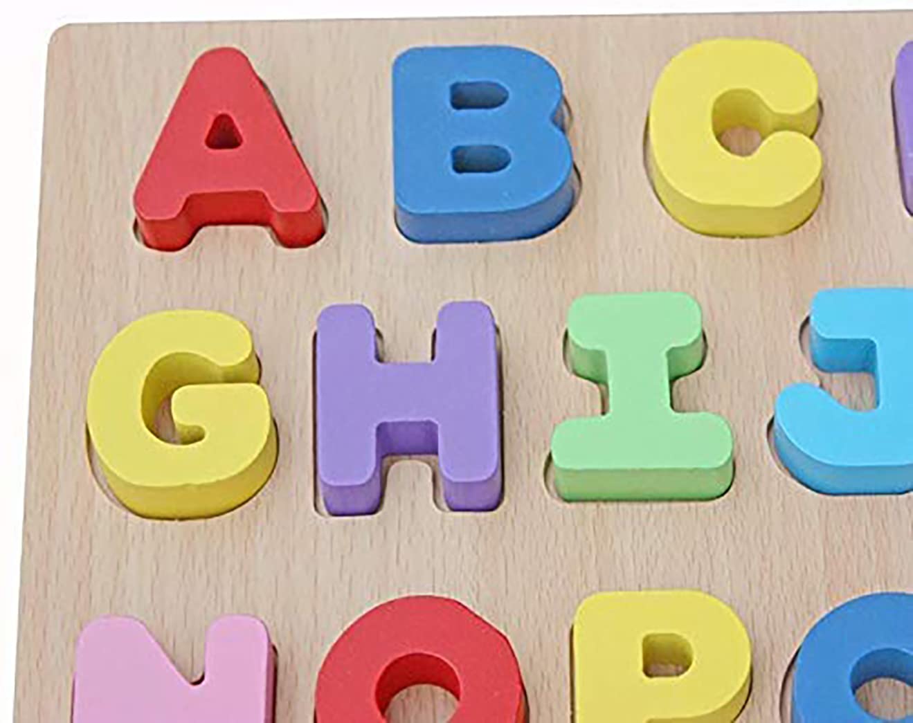 Wooden Capital Alphabets Letters Learning Educational Puzzle Toy for Kids Indoor Games Learning Games