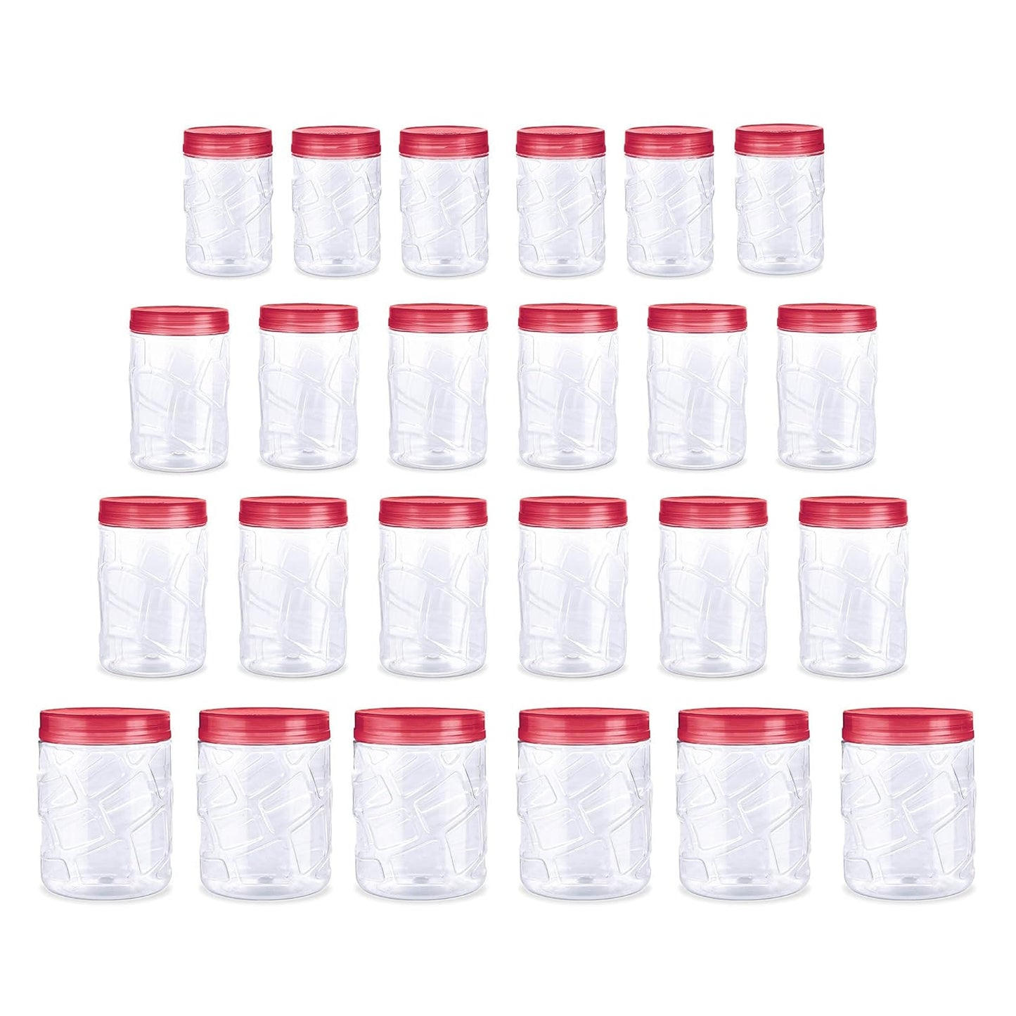 MILTON Vitro Plastic Pet Storage Jar and Container, Set of 24