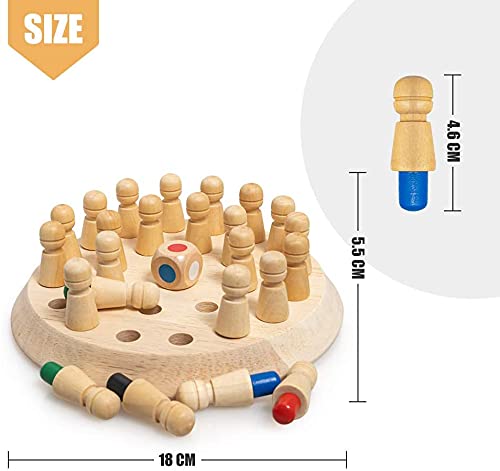 Matching Games Wooden Memory Match Stick Chess Game BLOWEST Colorful Memory Chess Funny Block Board Game Early Educational Toy Brain Trainig Games