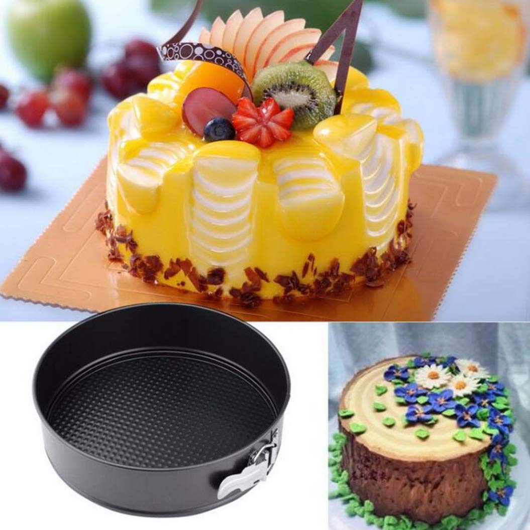 Non-Stick Removable Bottom Springform Cake Pan Mould Heart Square Round Set of 3 Cake Pan Molds Cake Molds Cake Baking Molds Silicone Cake Molds Bundt Cake Molds Round Cake Molds Square Cake Molds Heart-shaped Cake Molds Mini Cake Molds Novelty Cake Molds