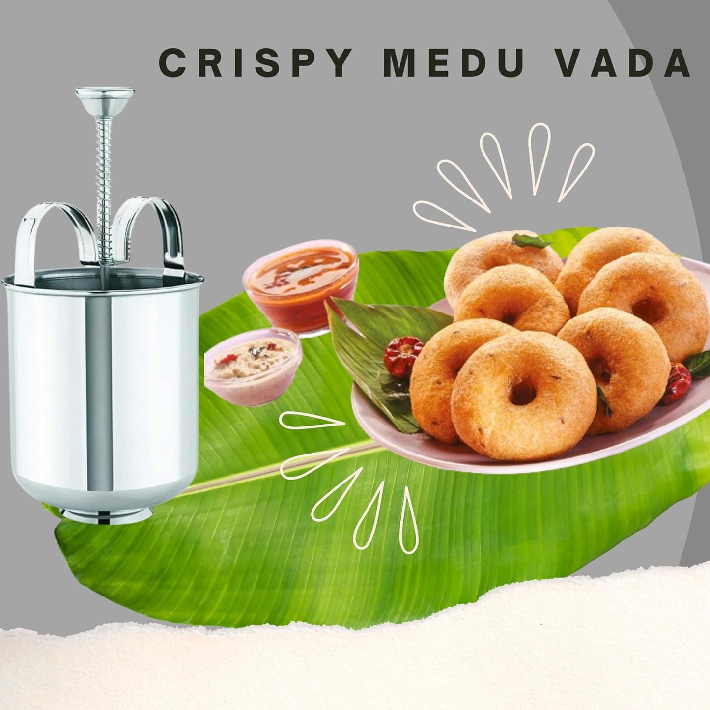 Medu Vada Maker Vada Making Utensils South Indian Cuisine Tools Donuts and Medu Vadas stainless steelmedu vada maker