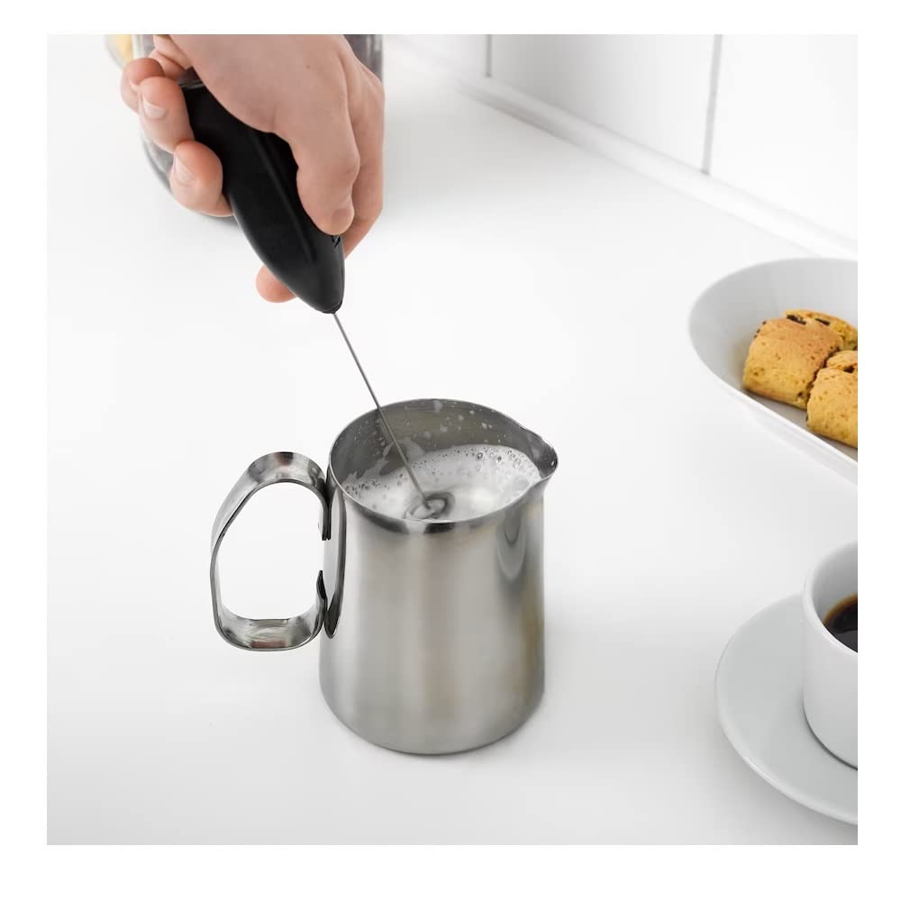 IKEA PRODUKT Milk Frother Black Milk Frother Handheld Coffee Maker