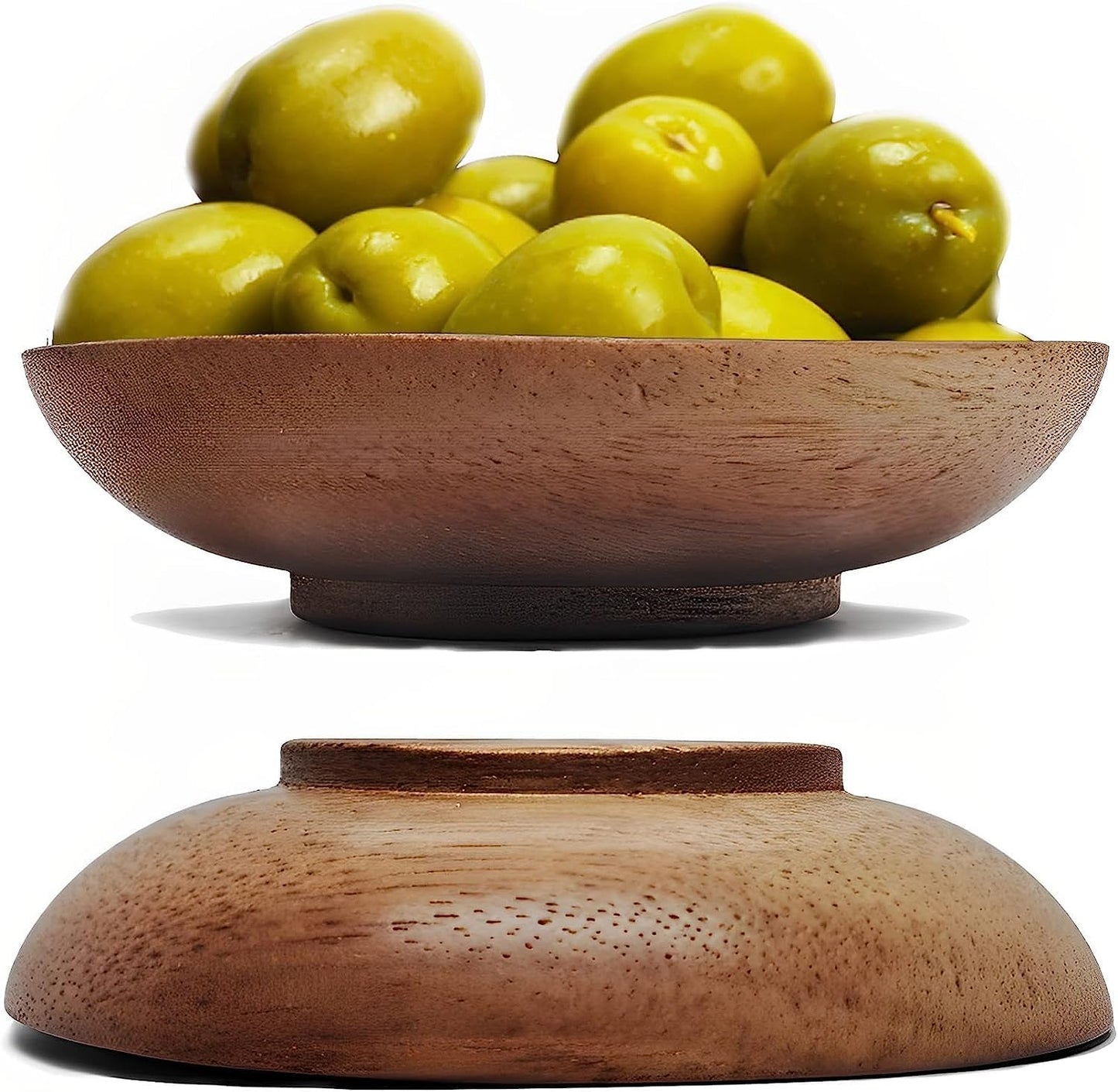 Round Wooden Bowl Small Size Wooden Snacks Bowls Wood Small Serving Bowl Serving Bowl Pyala Kitchen Snack Bowl Set of 4 Bowls Dia 3⅝"x 1" H