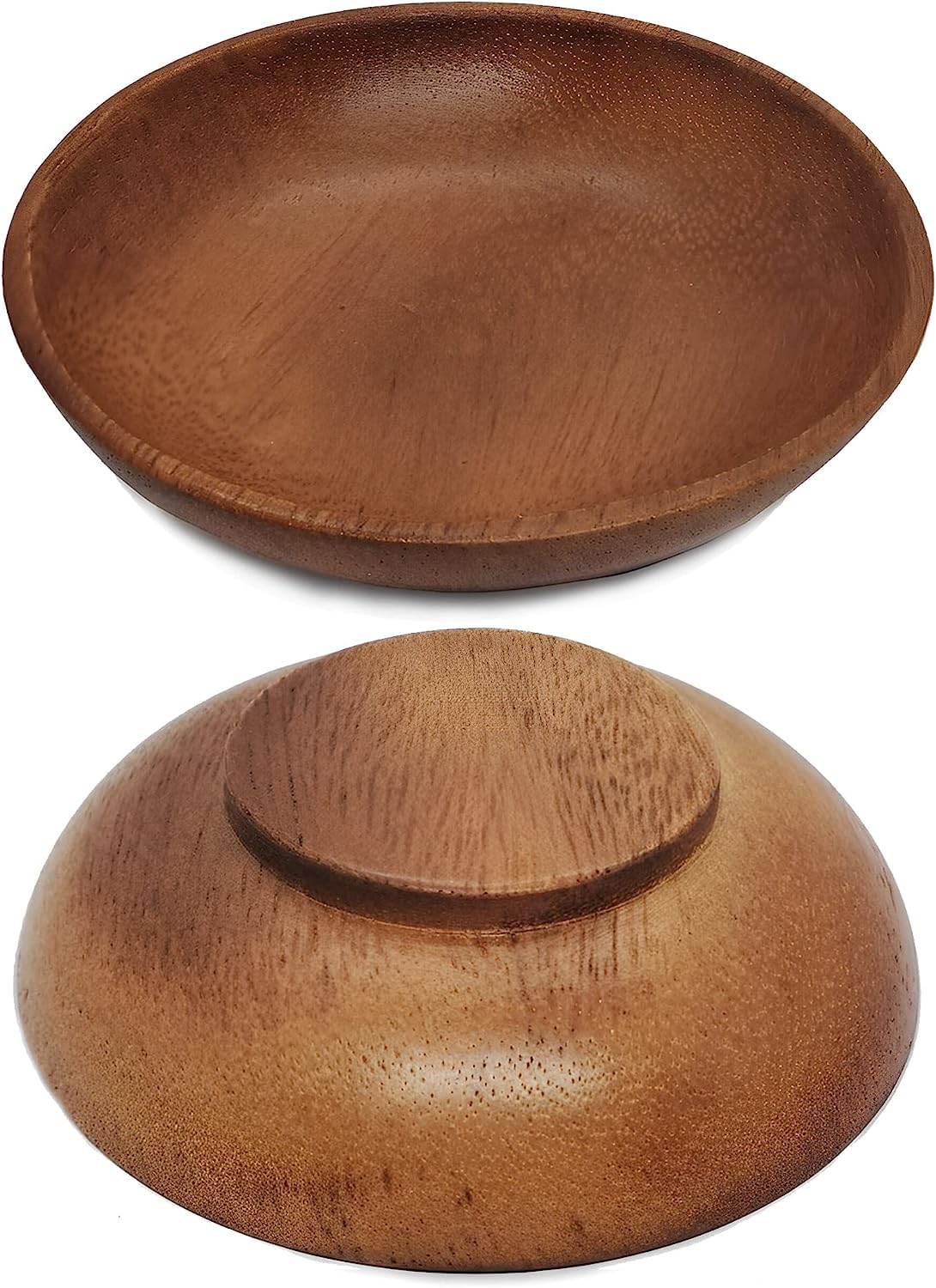 Round Wooden Bowl Small Size Wooden Snacks Bowls Wood Small Serving Bowl Serving Bowl Pyala Kitchen Snack Bowl Set of 4 Bowls Dia 3⅝"x 1" H