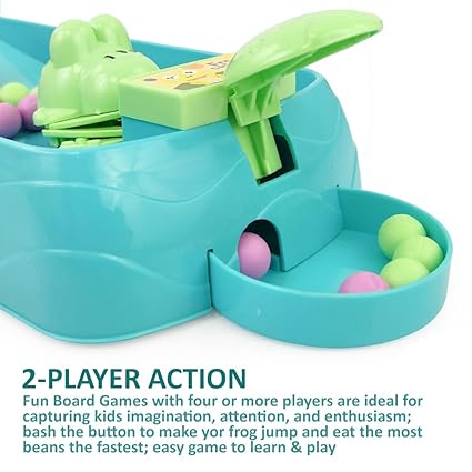 Frog Games Eating Beans Games Indoor Games Interactive Game Toy of Family Board Games for Kids Interactive Game Toys Multiplayer Game for 2 Player