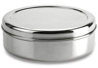 Stainless Steel spice box container organiser with lid and spoon spice organiser spice storage