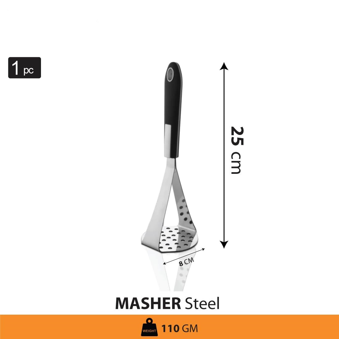 Stainless Steel Double Handle Masher steel masher smasher kitchen Vegetable Masher