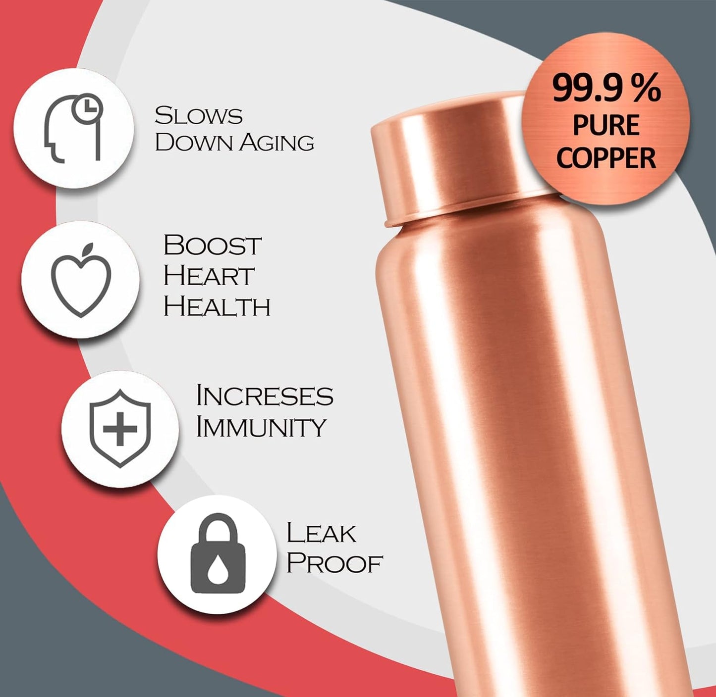 Milton Copper Water bottle 1 litre