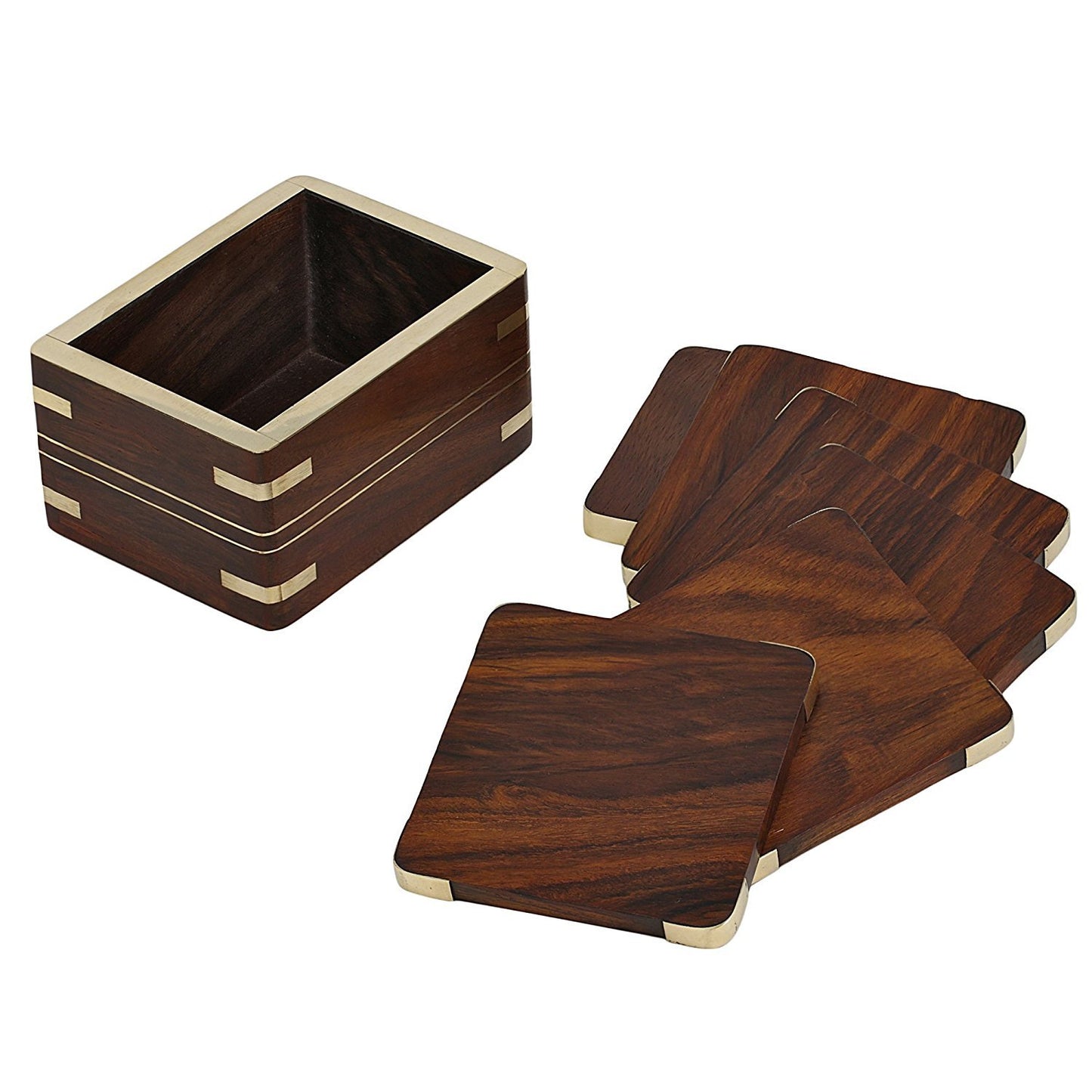 Wooden Tea|Coffee|Drink Hot/Cold Coaster Set Coaster Set Tea Coaster Set For Table Wooden Coaster