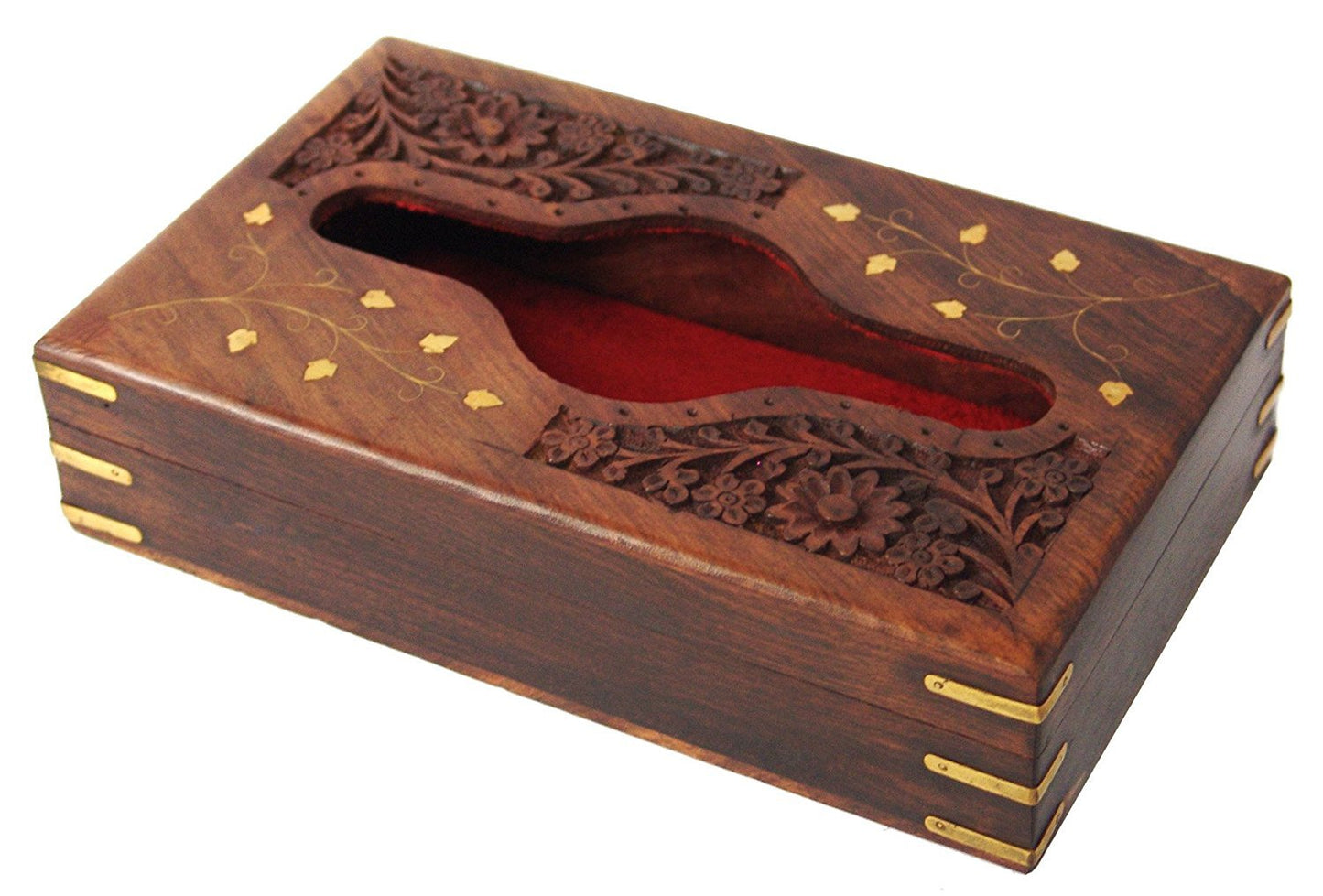 Wooden Tissue/Napkin Holder Box Cover Wooden Tissue Box Tissue Holder Box 9 x 5 Inches