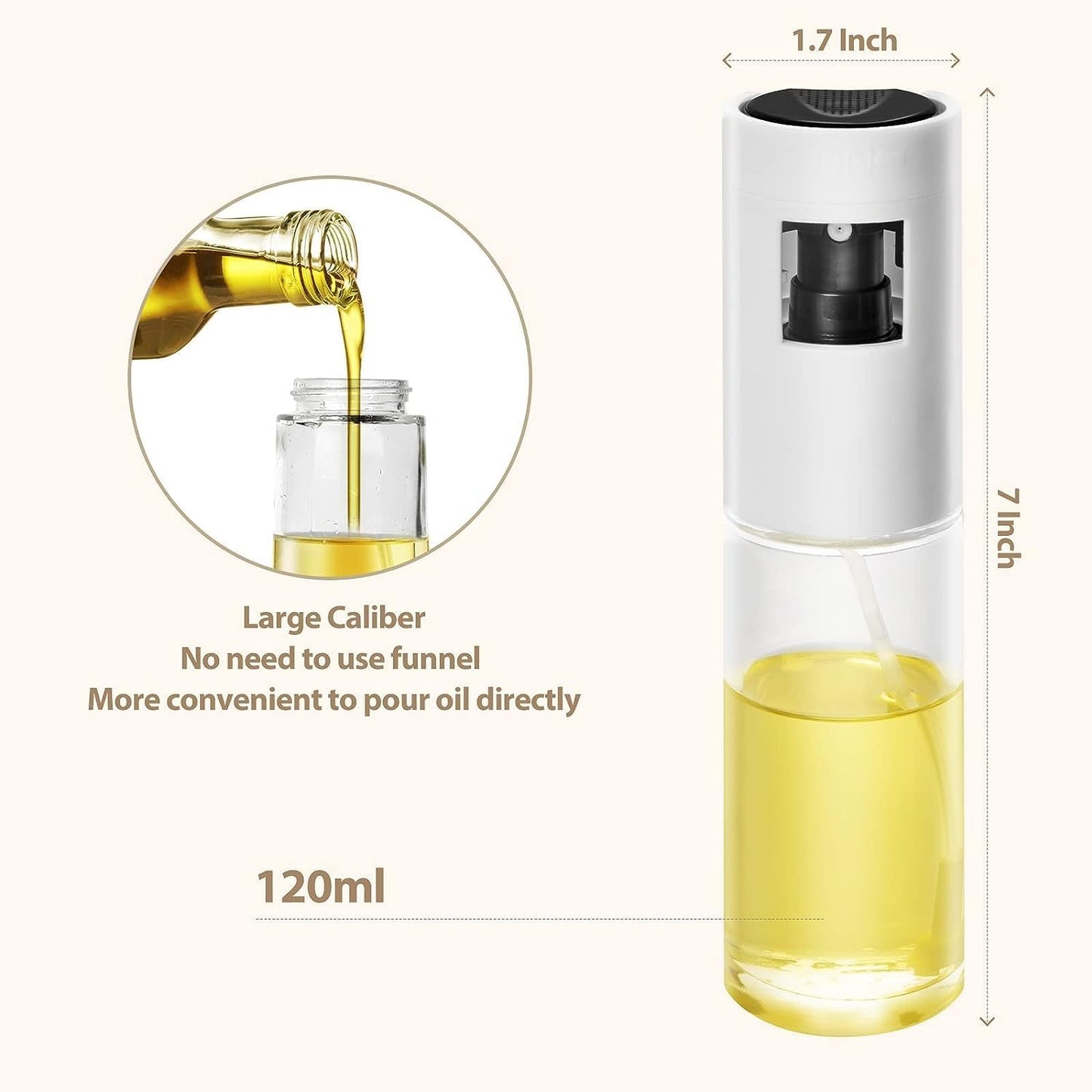 Olive Oil Sprayer 250ml Mister Oil Spray Bottle Air Fryer Oil Sprayer Cooking Oil Sprayer Olive Oil Sprayer Oil Mister Kitchen Oil Sprayer Oil Spray Bottle Pump Oil Sprayer Refillable Oil Sprayer Fine Mist Oil Sprayer Stainless Steel Oil Sprayer