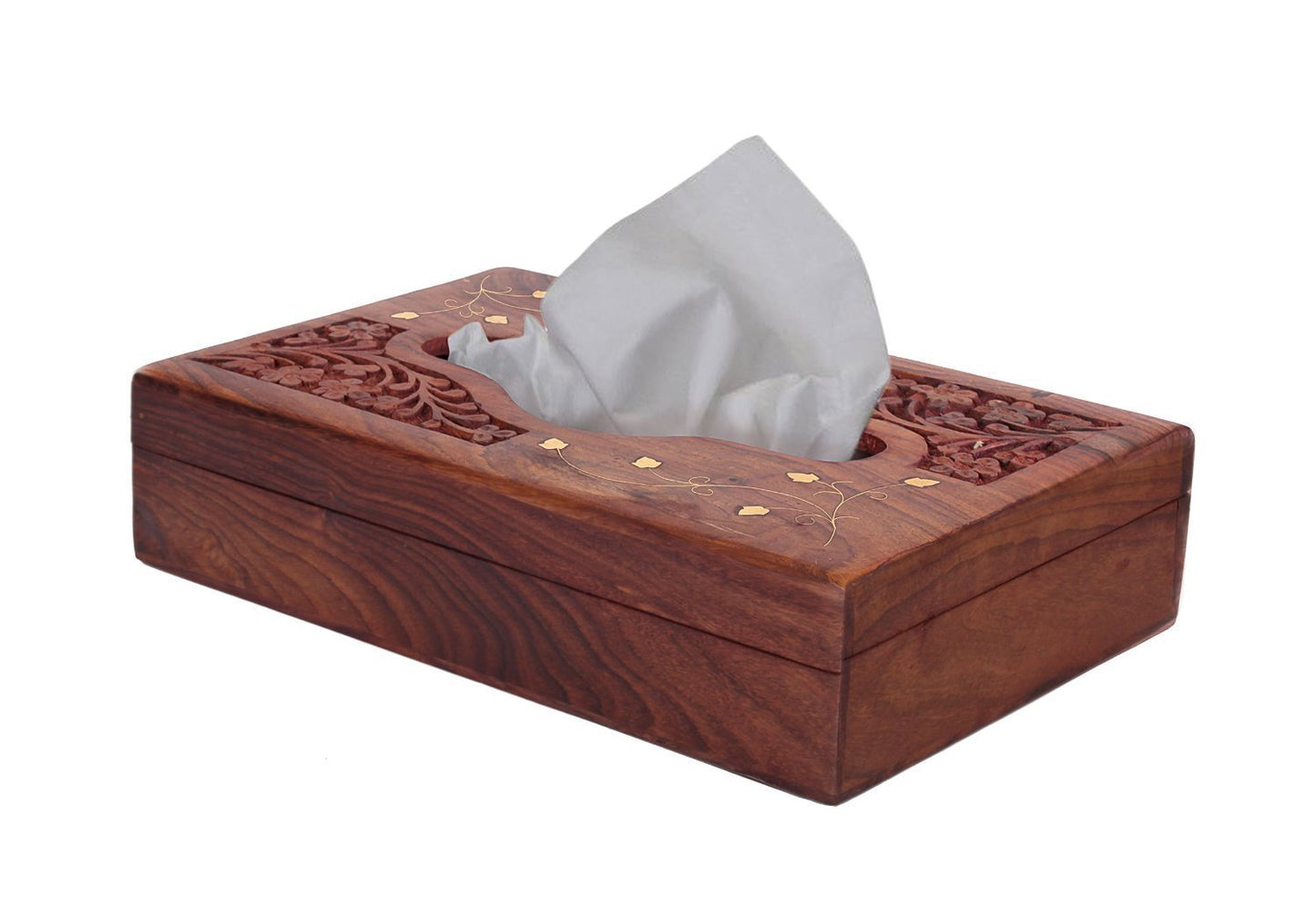 Wooden Tissue/Napkin Holder Box Cover Wooden Tissue Box Tissue Holder Box 9 x 5 Inches