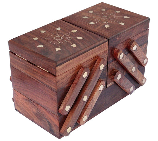 Wooden Jewellery Box Handmade Jewel Box Jewellery Organiser Box For Women Wood Box