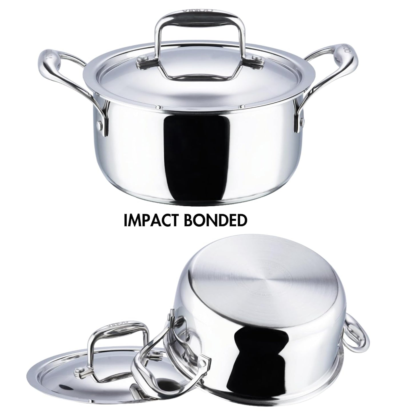 Stainless Steel Saucepot with Lid - 3 litre or 5 litre Cookware pot cooking pot with lid