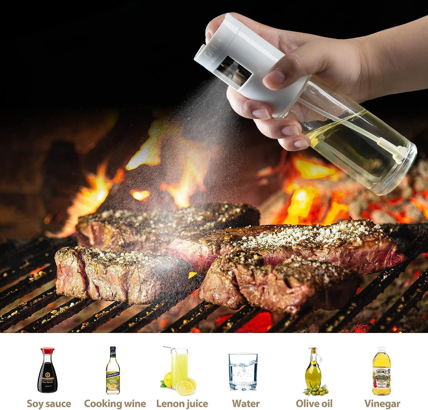 Olive Oil Sprayer 250ml Mister Oil Spray Bottle Air Fryer Oil Sprayer Cooking Oil Sprayer Olive Oil Sprayer Oil Mister Kitchen Oil Sprayer Oil Spray Bottle Pump Oil Sprayer Refillable Oil Sprayer Fine Mist Oil Sprayer Stainless Steel Oil Sprayer